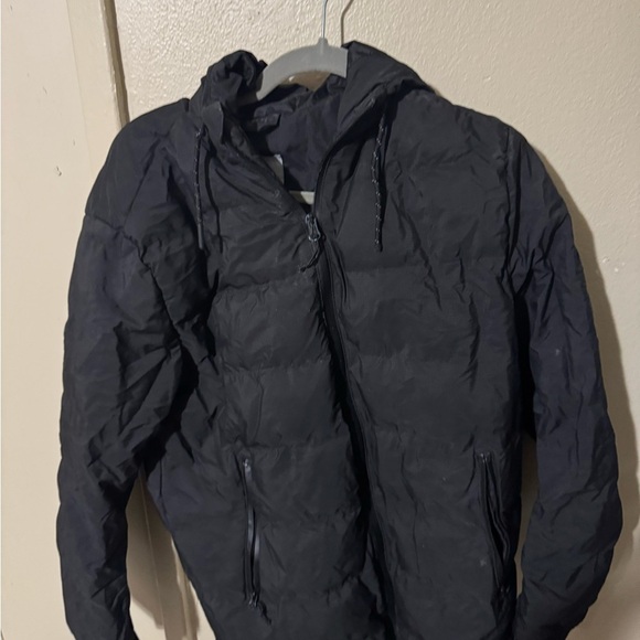 Men's Black Puffer Jacket - Picture 1 of 3